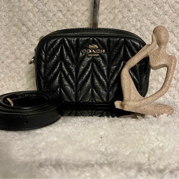 Coach Handbags - Coach Black Quilted Women's Belt Bag